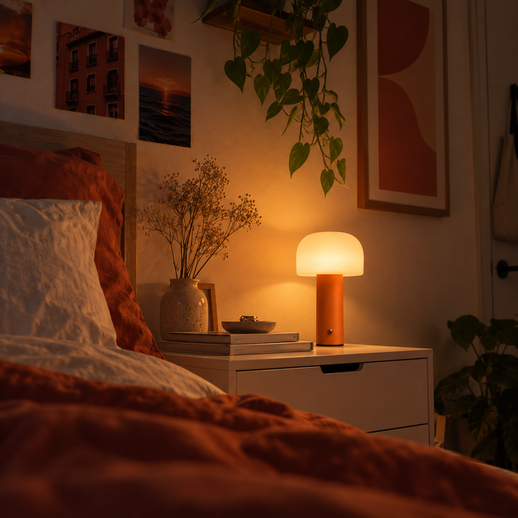 Roto Molded Lamp - Naranja