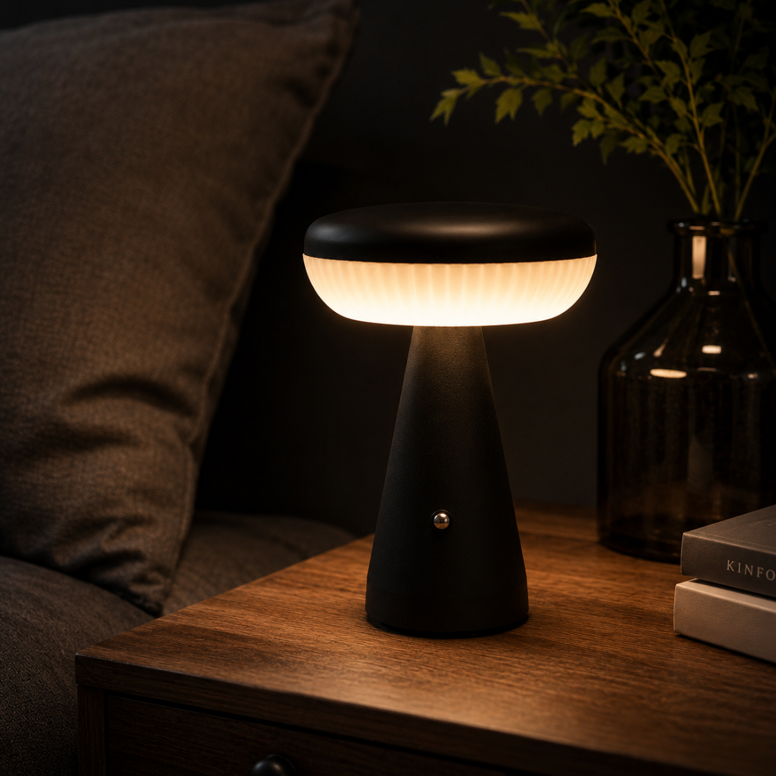 Inverted Lamp Negro
