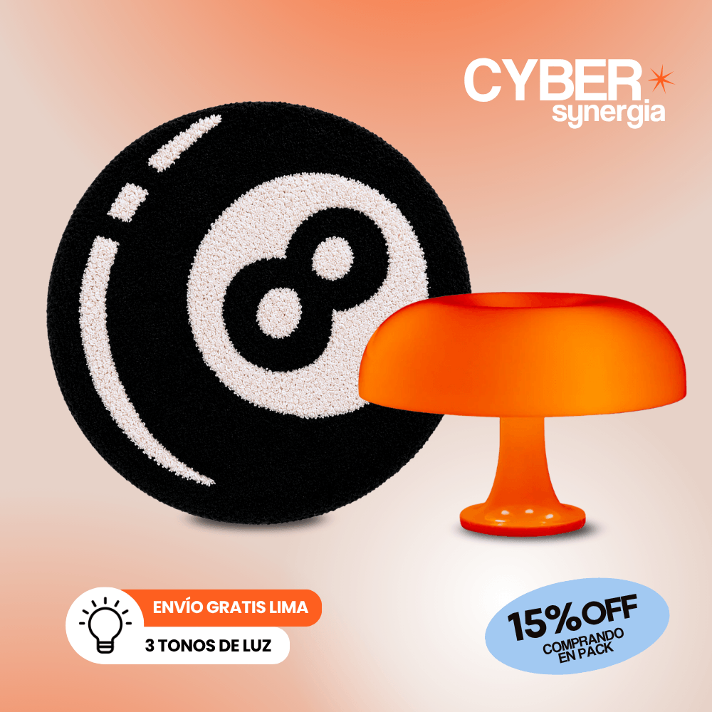 Cyber Pack 2: Alfombra 8ball + Mushroom Lamp
