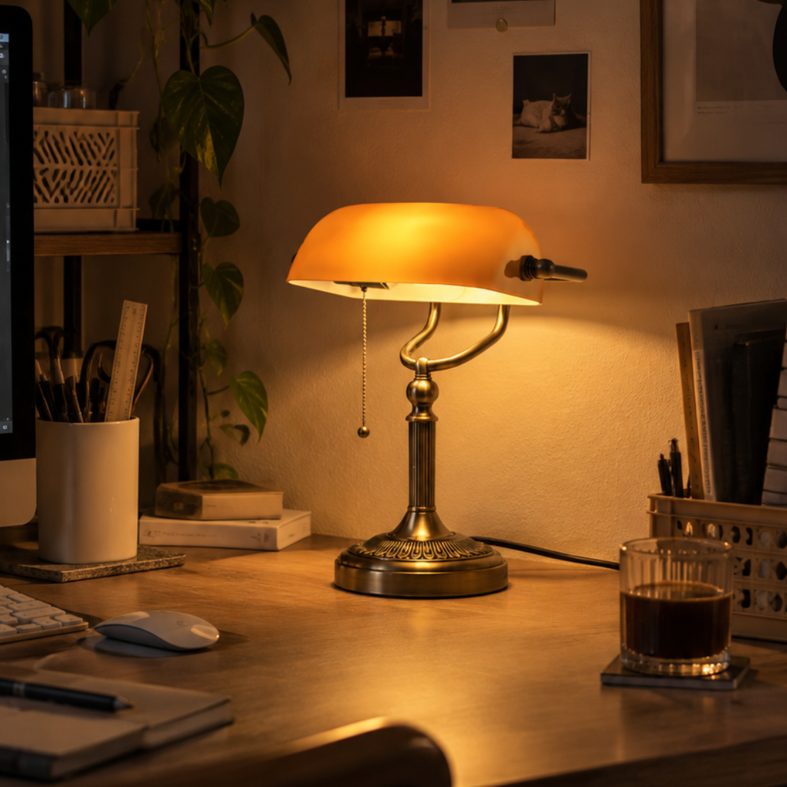 Banker Lamp Naranja