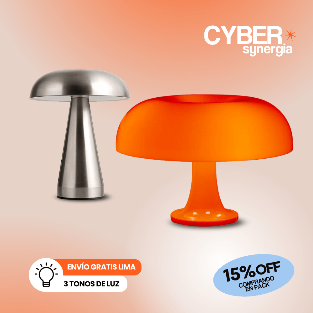 Cyber Pack 3: Champi Chrome Lamp + Mushroom Lamp