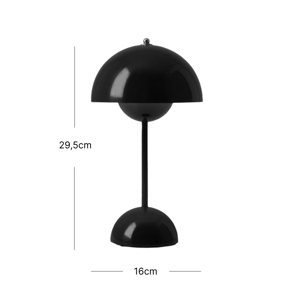 Glossy Lamp Negro