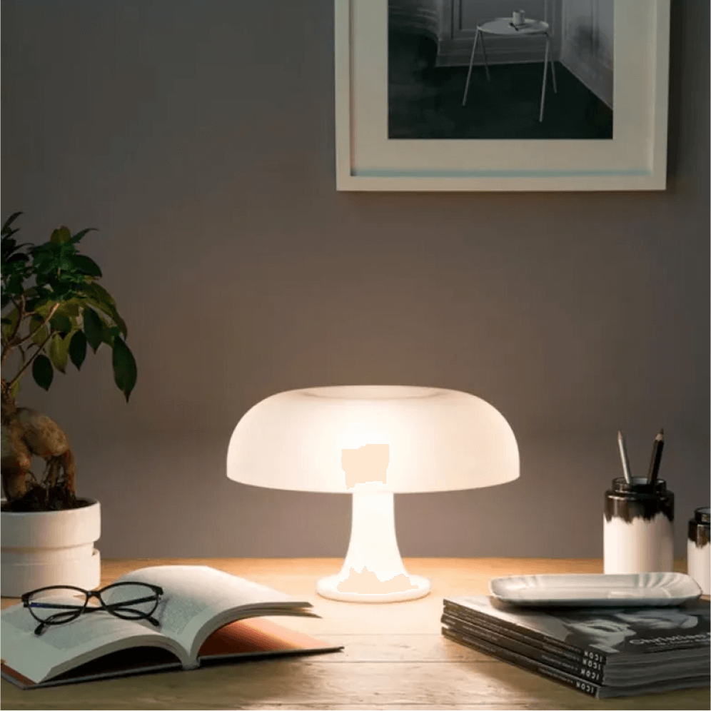 Mushroom Lamp Blanca