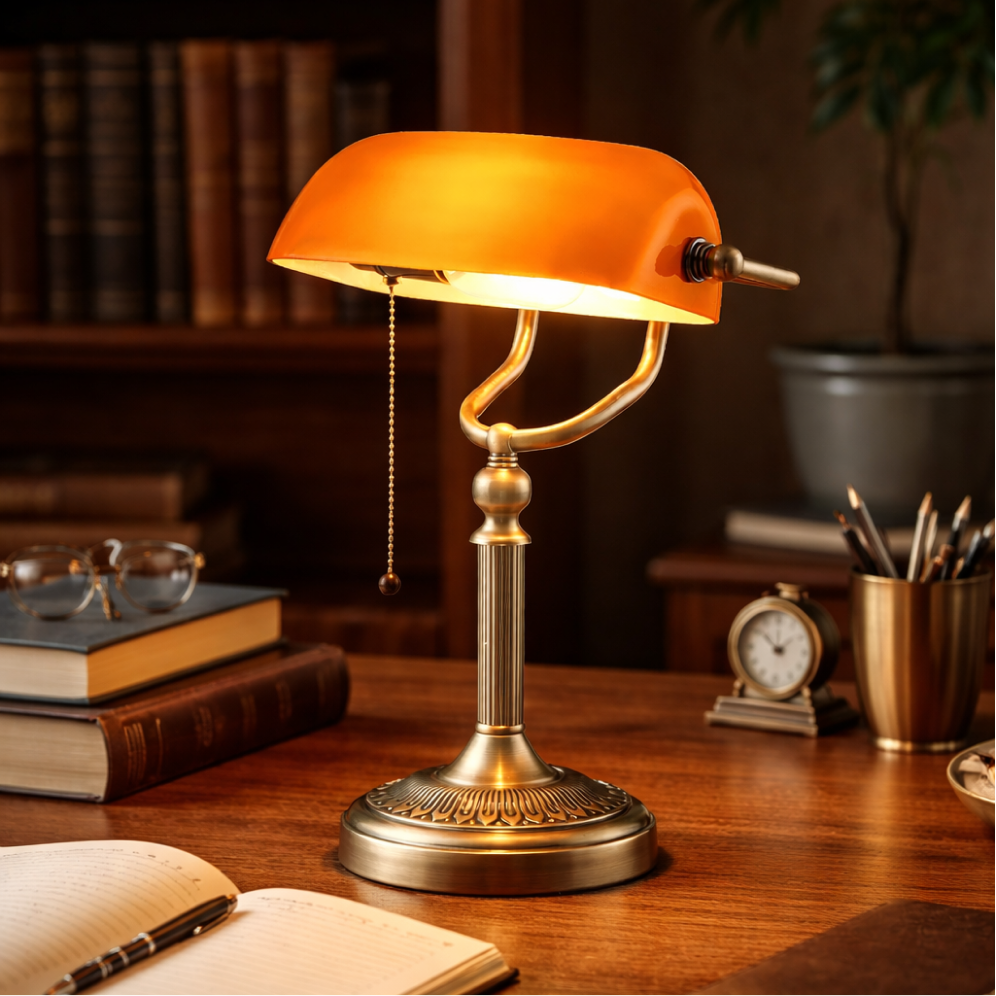 Banker Lamp Naranja
