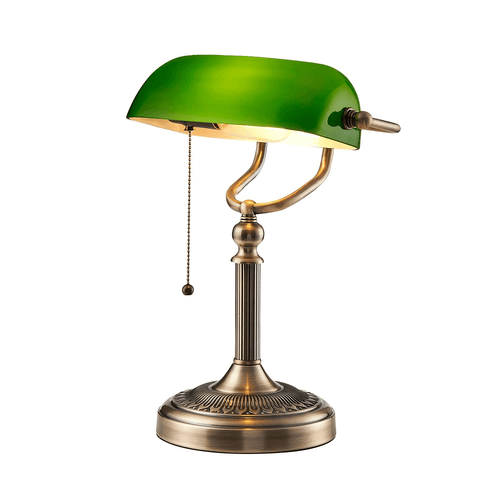 Banker Lamp Verde