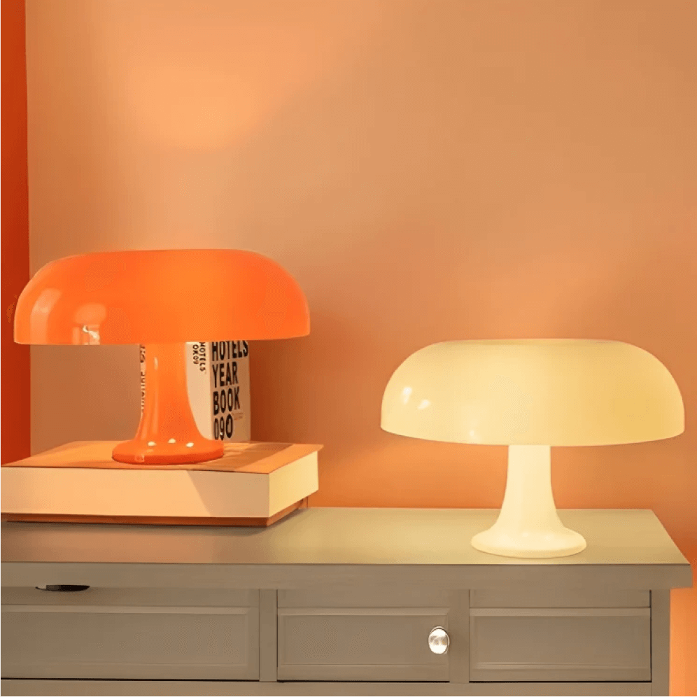 New Mushroom Lamp Naranja
